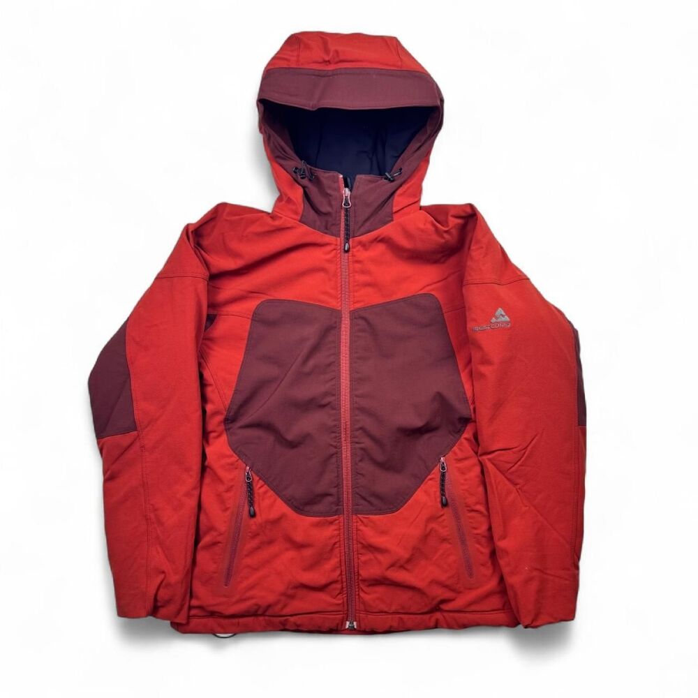 Westcomb Women's Red Orange Colorblock Hooded Softshell Jacket S made in Canada